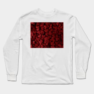 Red Heart Pattern Long Sleeve T-Shirt